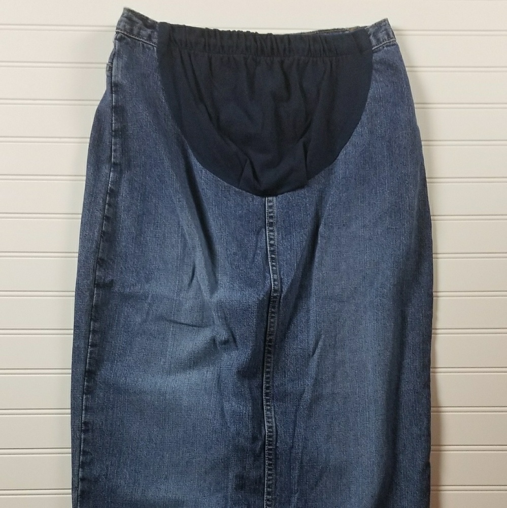 Motherhood Maternity denim skirt size small s